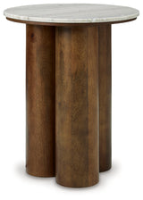 Henfield Beige/Brown Accent Table from Ashley - Luna Furniture