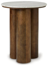 Henfield Beige/Brown Accent Table from Ashley - Luna Furniture