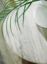 Henfield Beige/Brown Accent Table from Ashley - Luna Furniture