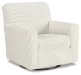 Herstow Ivory Swivel Glider Accent Chair from Ashley - Luna Furniture