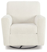 Herstow Ivory Swivel Glider Accent Chair from Ashley - Luna Furniture