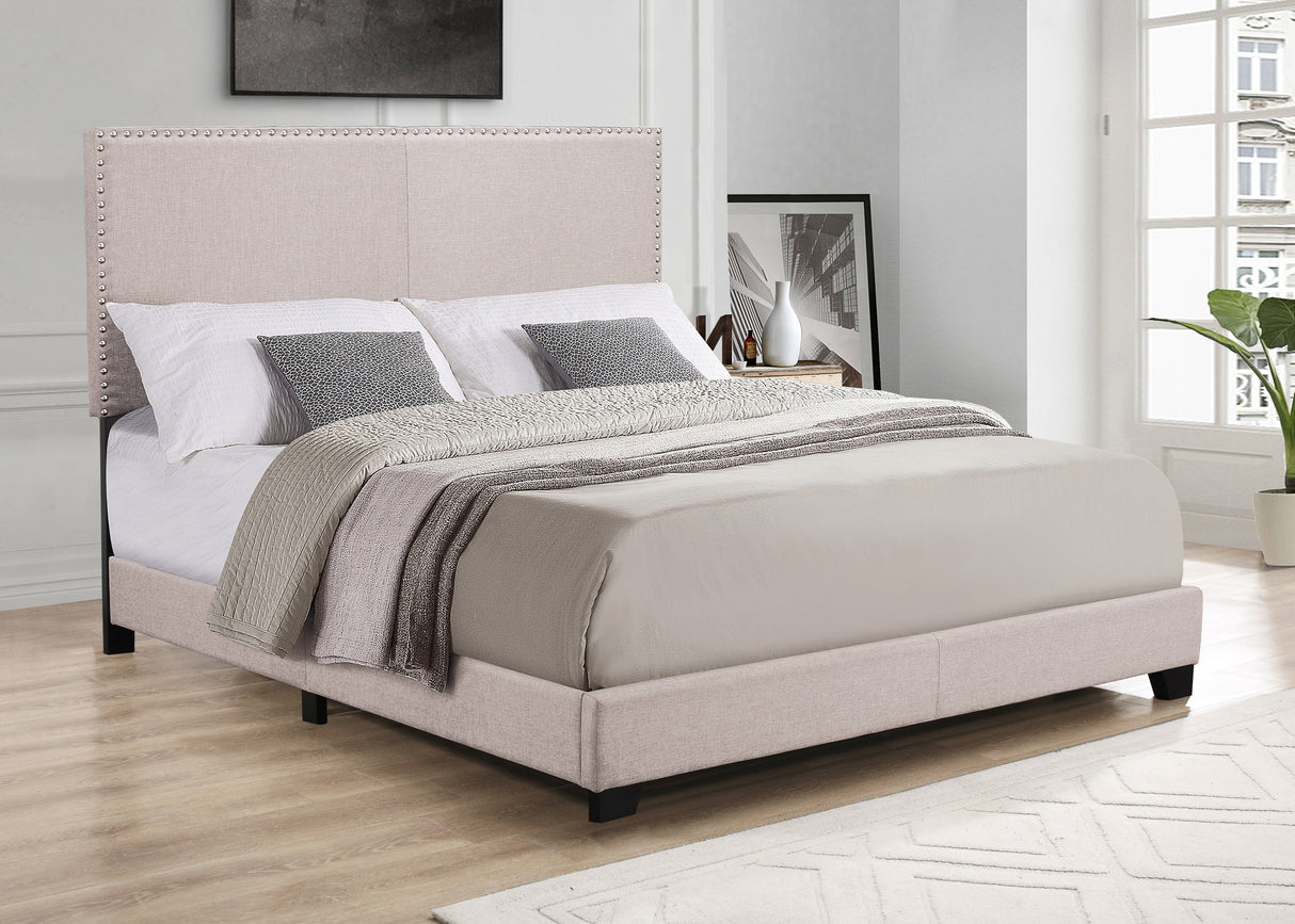 Arin Sand/Beige Linen Full Bed from Happy Homes - Luna Furniture