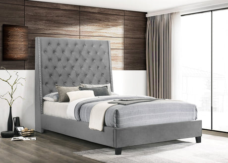 Sleepy Gray 6FT Queen Bed - Luna Furniture