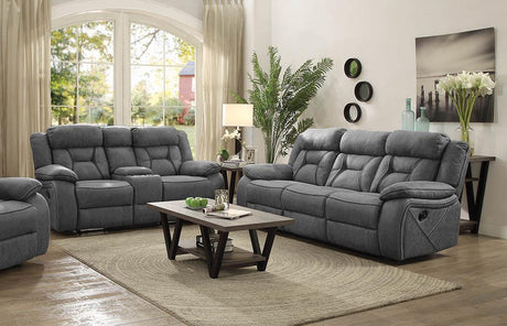 Higgins Upholstered Tufted Living Room Set - 602261-S2 - Luna Furniture
