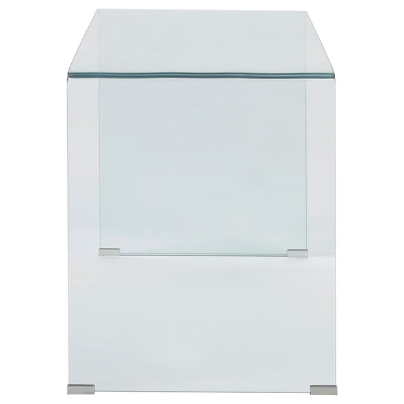 Highsmith Glass Writing Desk Clear - 801581 - Luna Furniture
