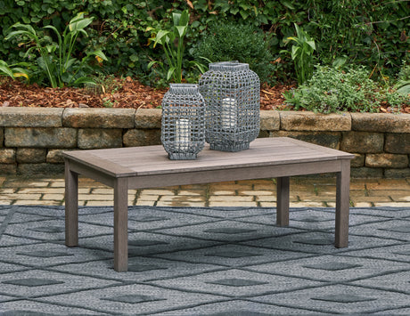Hillside Barn Brown Outdoor Coffee Table from Ashley - Luna Furniture