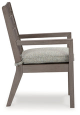 Hillside Barn Gray/Brown Outdoor Dining Arm Chair (Set of 2) - P564-601A - Luna Furniture
