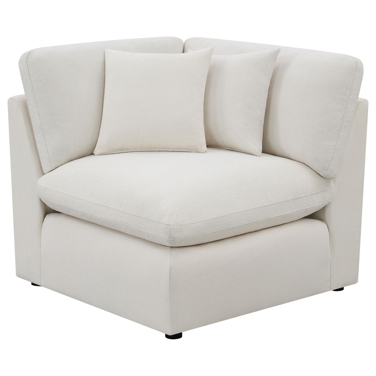 Hobson Cushion Back Corner Off-White from Coaster - Luna Furniture