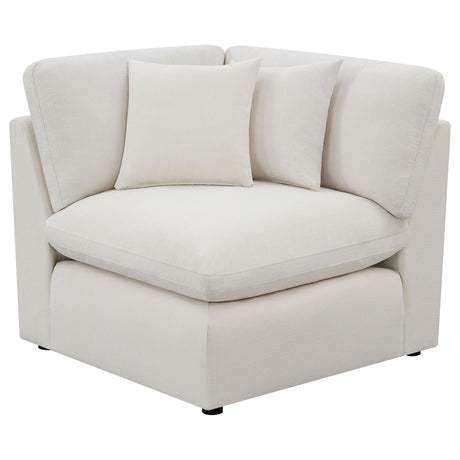 Hobson Cushion Back Corner Off-White from Coaster - Luna Furniture