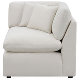 Hobson Cushion Back Corner Off-White from Coaster - Luna Furniture