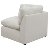 Hobson Cushion Back Corner Off-White from Coaster - Luna Furniture