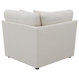 Hobson Cushion Back Corner Off-White from Coaster - Luna Furniture