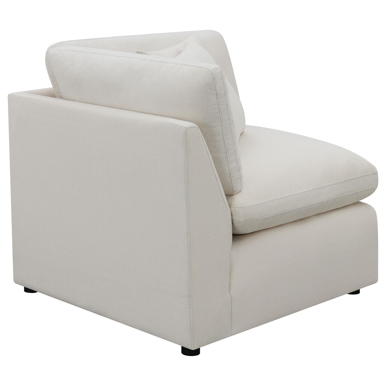 Hobson Cushion Back Corner Off-White from Coaster - Luna Furniture