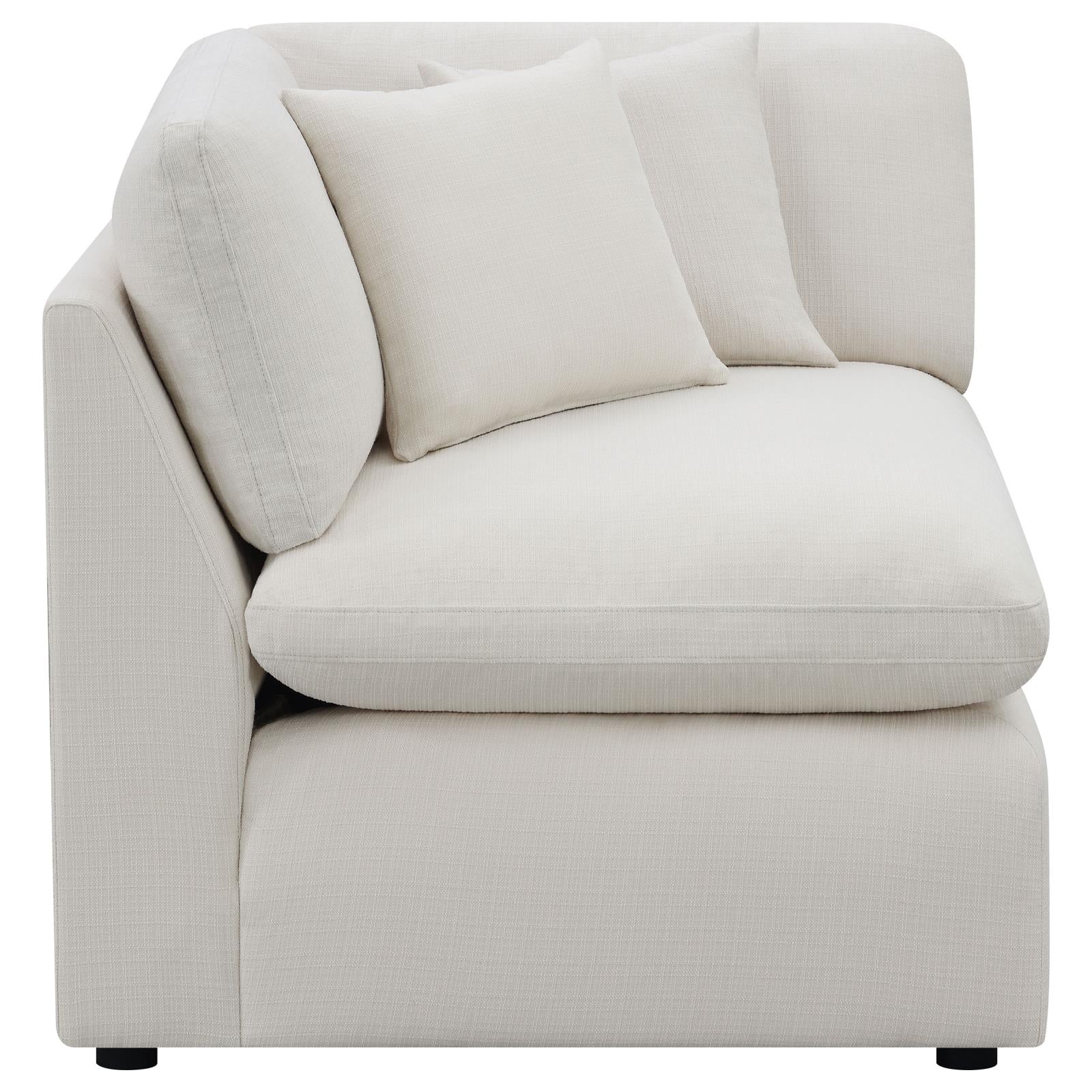 Hobson Cushion Back Corner Off-White from Coaster - Luna Furniture