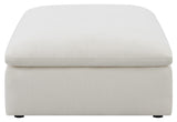 Hobson Off-White Cushion Seat Ottoman from Coaster - Luna Furniture