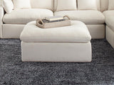Hobson Off-White Cushion Seat Ottoman from Coaster - Luna Furniture
