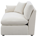 Hobson Sloped Track Arms LAF Chair Off-White from Coaster - Luna Furniture