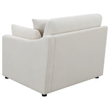 Hobson Sloped Track Arms LAF Chair Off-White from Coaster - Luna Furniture