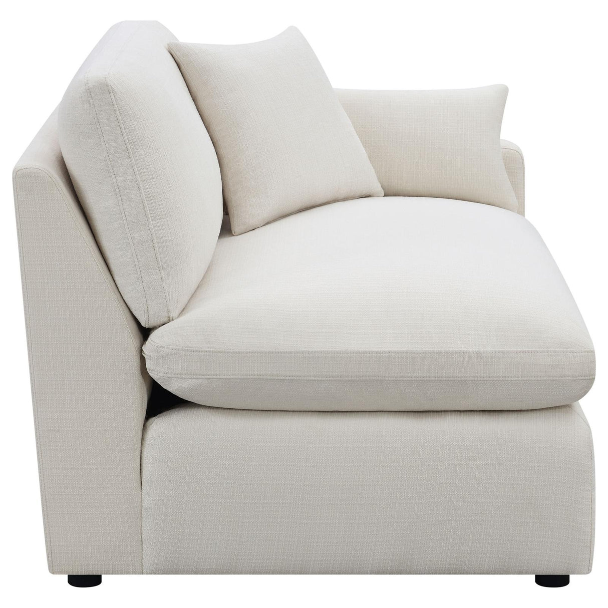 Hobson Sloped Track Arms LAF Chair Off-White from Coaster - Luna Furniture