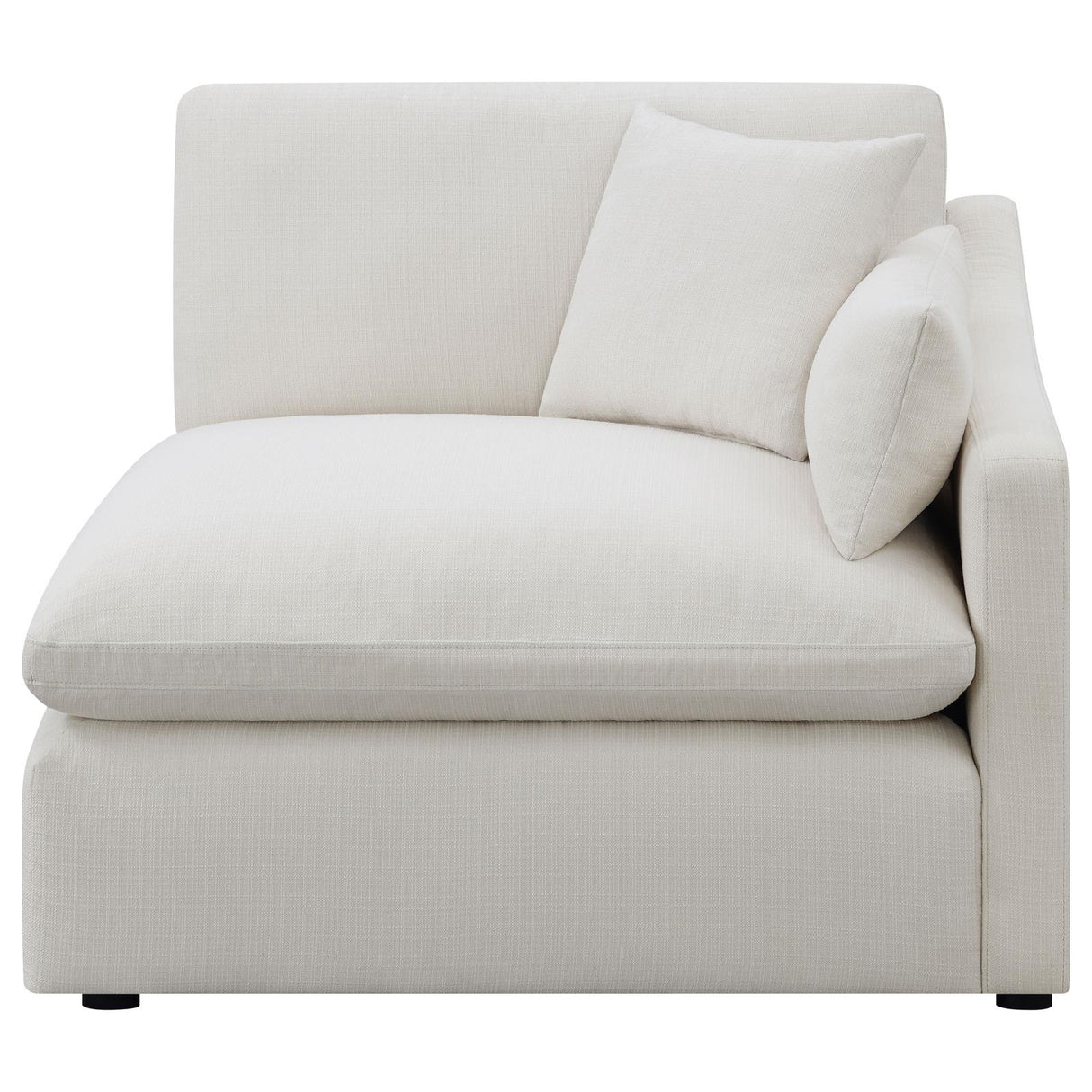 Hobson Sloped Track Arms RAF Chair Off-White from Coaster - Luna Furniture