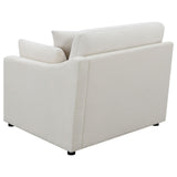 Hobson Sloped Track Arms RAF Chair Off-White from Coaster - Luna Furniture