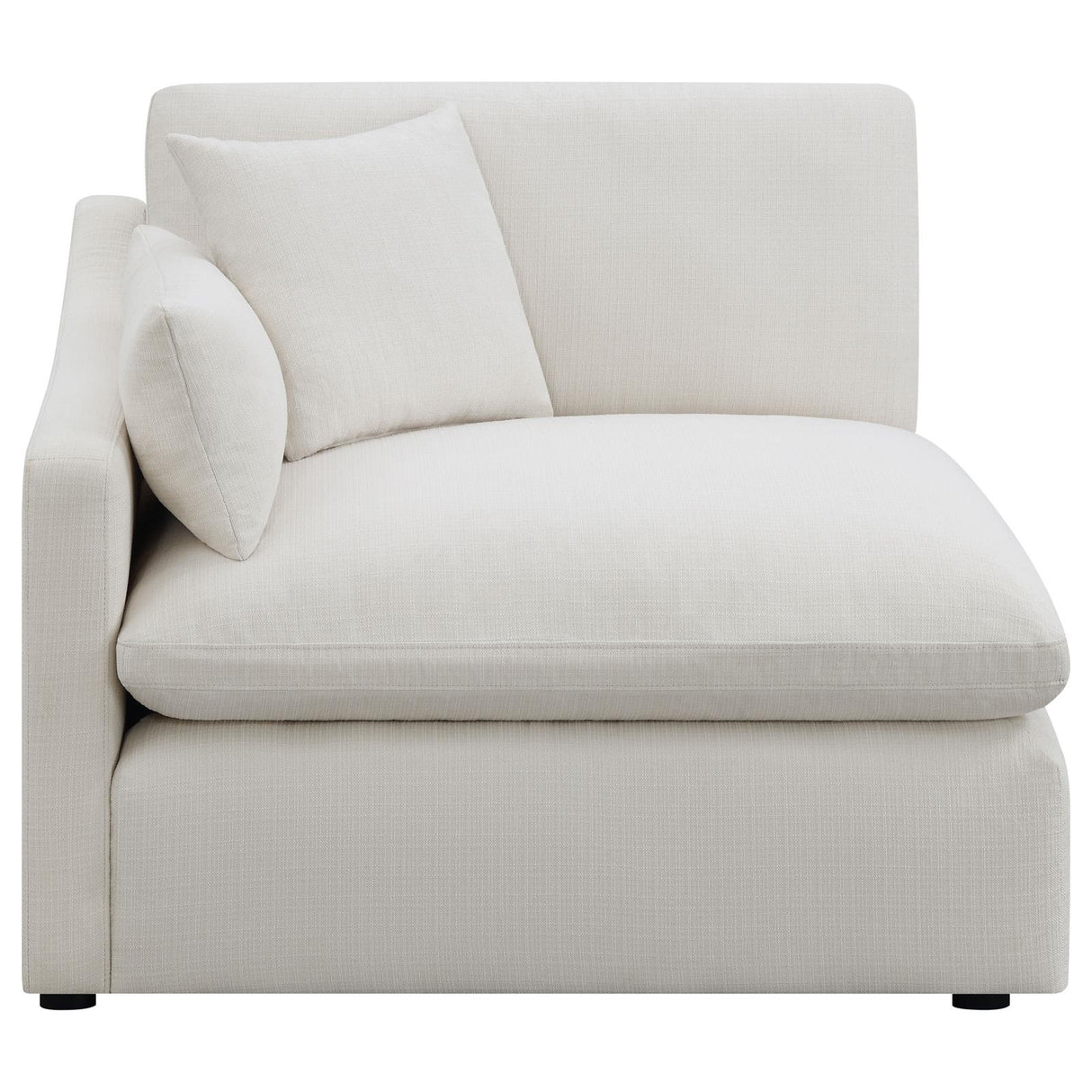Hobson Sloped Track Arms RAF Chair Off-White from Coaster - Luna Furniture