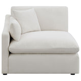 Hobson Sloped Track Arms RAF Chair Off-White from Coaster - Luna Furniture