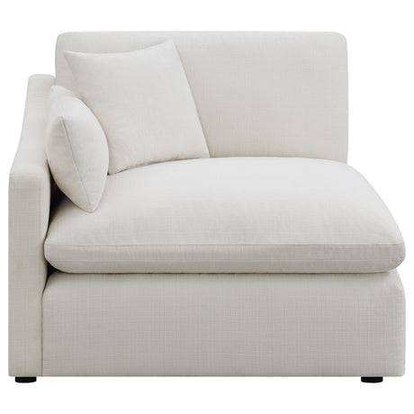 Hobson Sloped Track Arms RAF Chair Off-White from Coaster - Luna Furniture