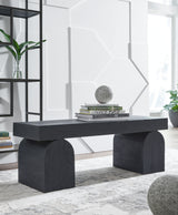 Holgrove Black Accent Bench from Ashley - Luna Furniture