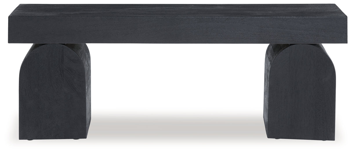 Holgrove Black Accent Bench from Ashley - Luna Furniture