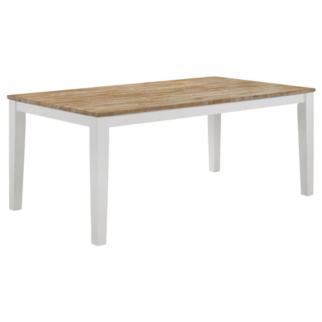 Hollis 5-piece Rectangular Dining Table Set Brown and White - 122241-S5 - Luna Furniture