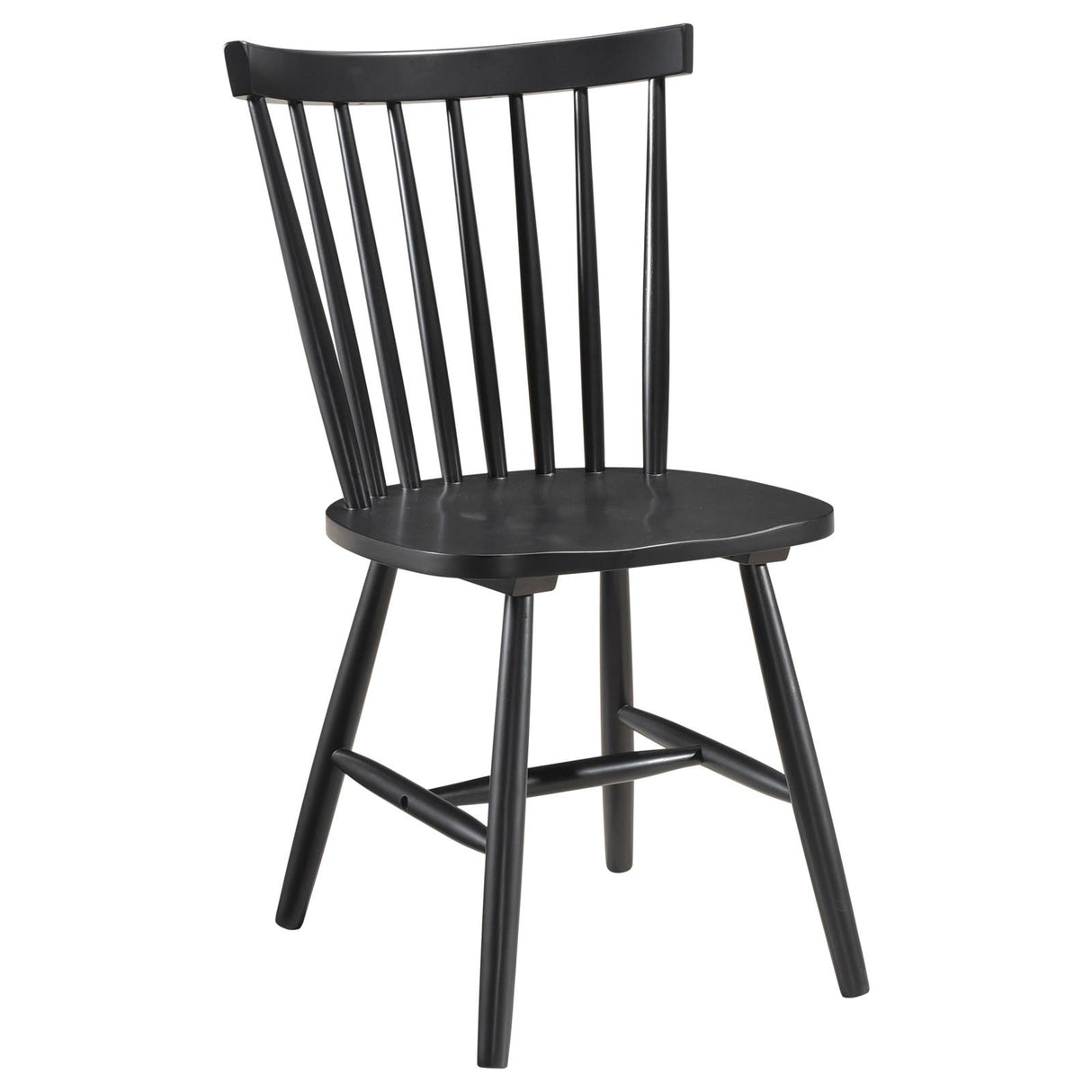 Hollyoak Black Windsor Spindle Back Dining Side Chairs, Set of 2 from Coaster - Luna Furniture