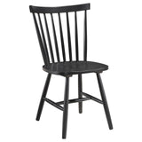 Hollyoak Black Windsor Spindle Back Dining Side Chairs, Set of 2 from Coaster - Luna Furniture