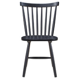 Hollyoak Black Windsor Spindle Back Dining Side Chairs, Set of 2 from Coaster - Luna Furniture