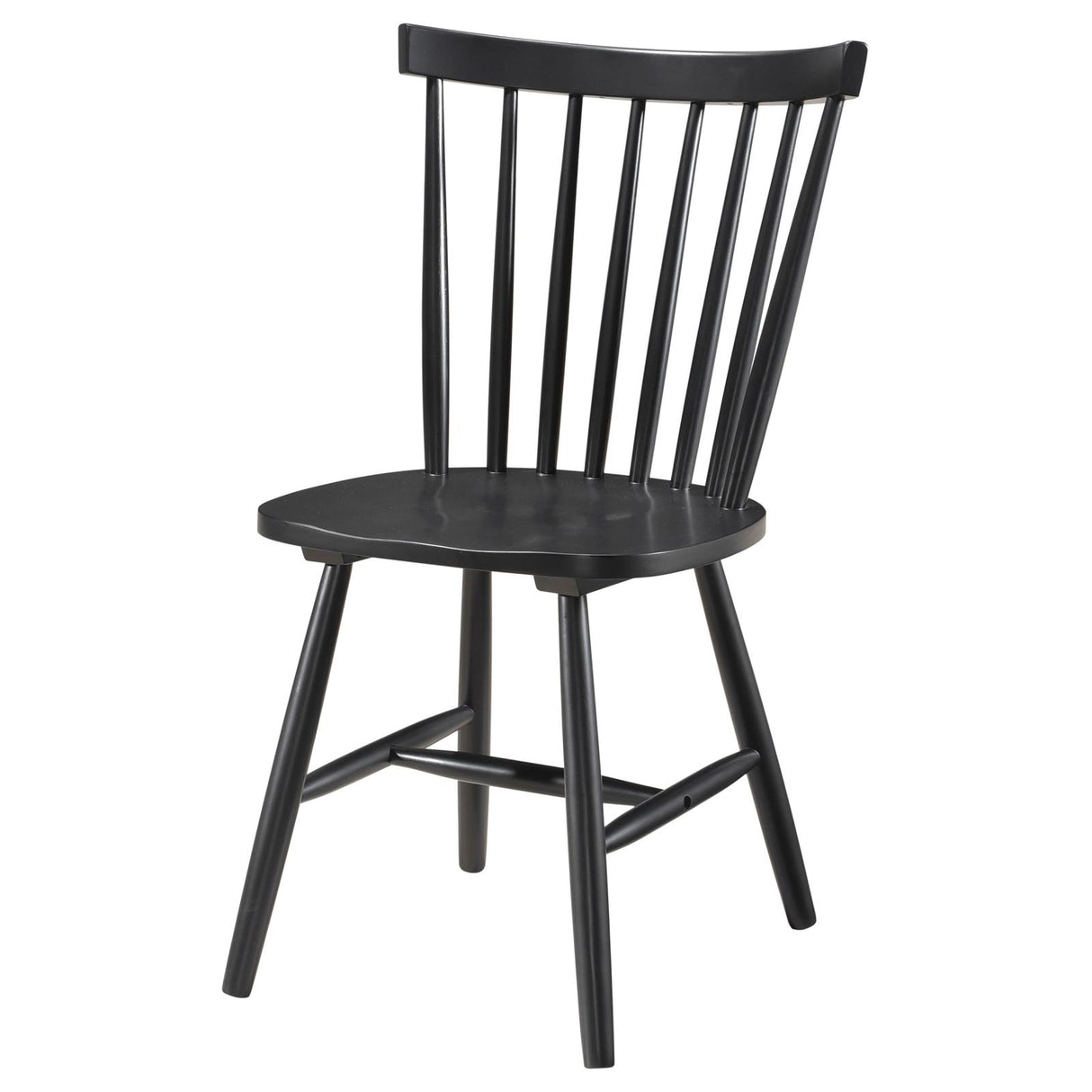 Hollyoak Black Windsor Spindle Back Dining Side Chairs, Set of 2 from Coaster - Luna Furniture