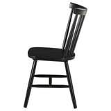 Hollyoak Black Windsor Spindle Back Dining Side Chairs, Set of 2 from Coaster - Luna Furniture