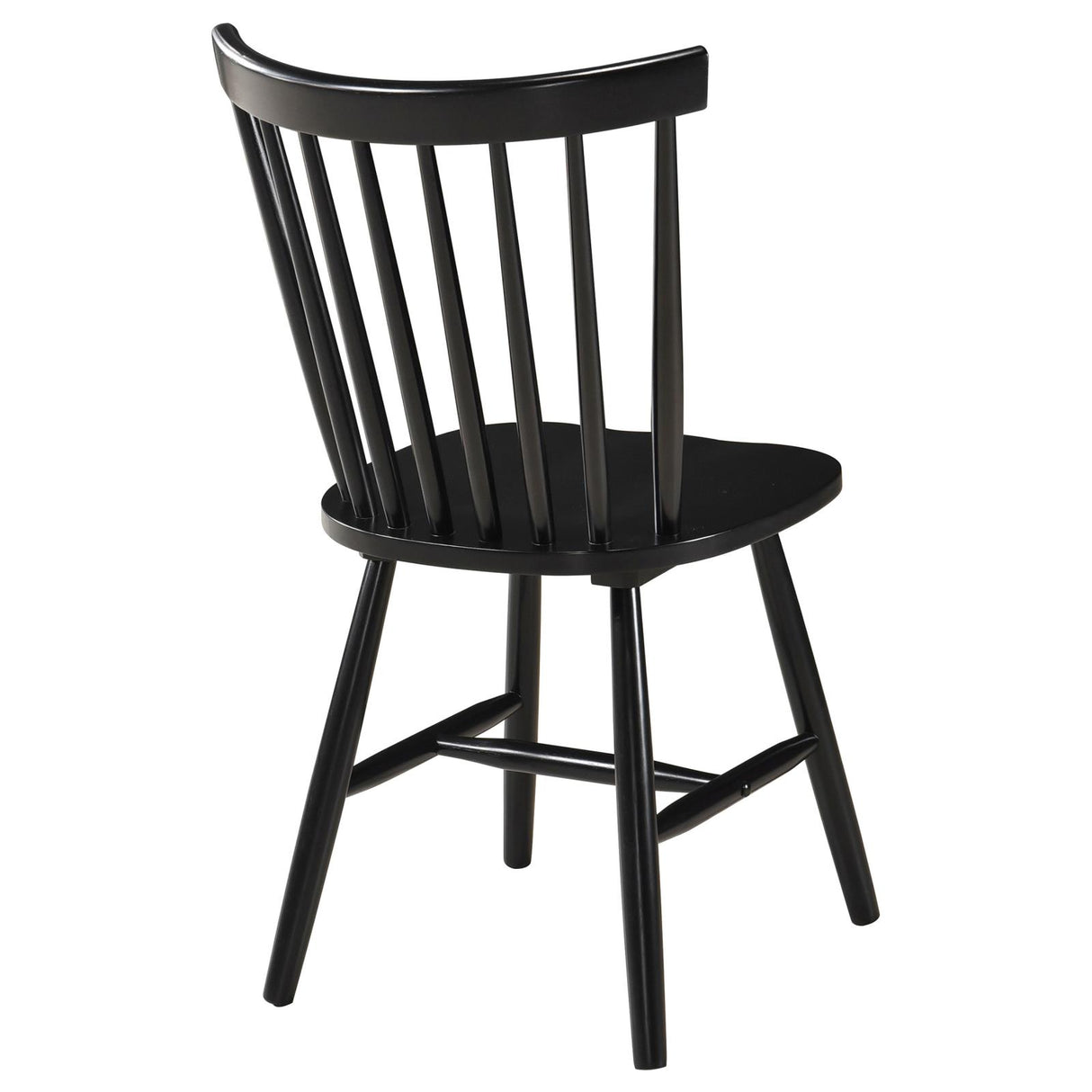 Hollyoak Black Windsor Spindle Back Dining Side Chairs, Set of 2 from Coaster - Luna Furniture