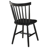 Hollyoak Black Windsor Spindle Back Dining Side Chairs, Set of 2 from Coaster - Luna Furniture