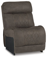 Hoopster Gunmetal Armless Chair from Ashley - Luna Furniture
