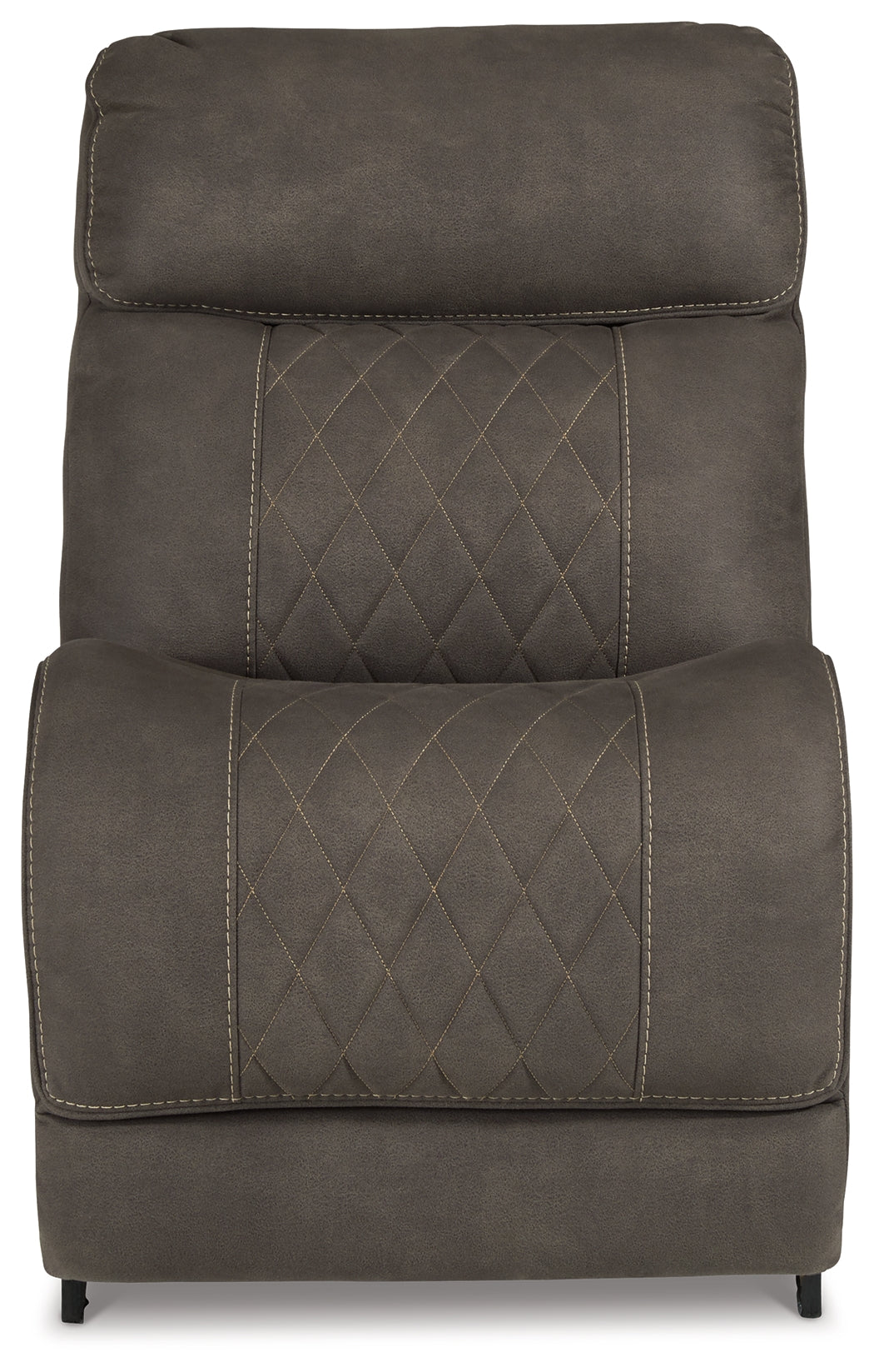 Hoopster Gunmetal Armless Chair from Ashley - Luna Furniture