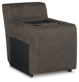 Hoopster Gunmetal Console with Touchscreen from Ashley - Luna Furniture