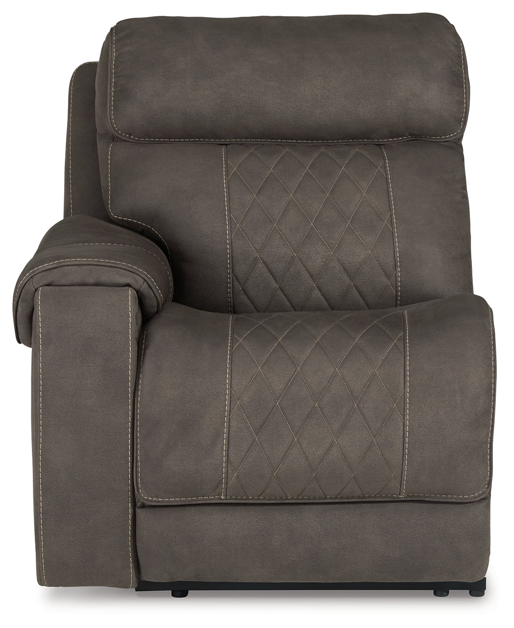 Hoopster Gunmetal Left-Arm Facing Power Recliner from Ashley - Luna Furniture
