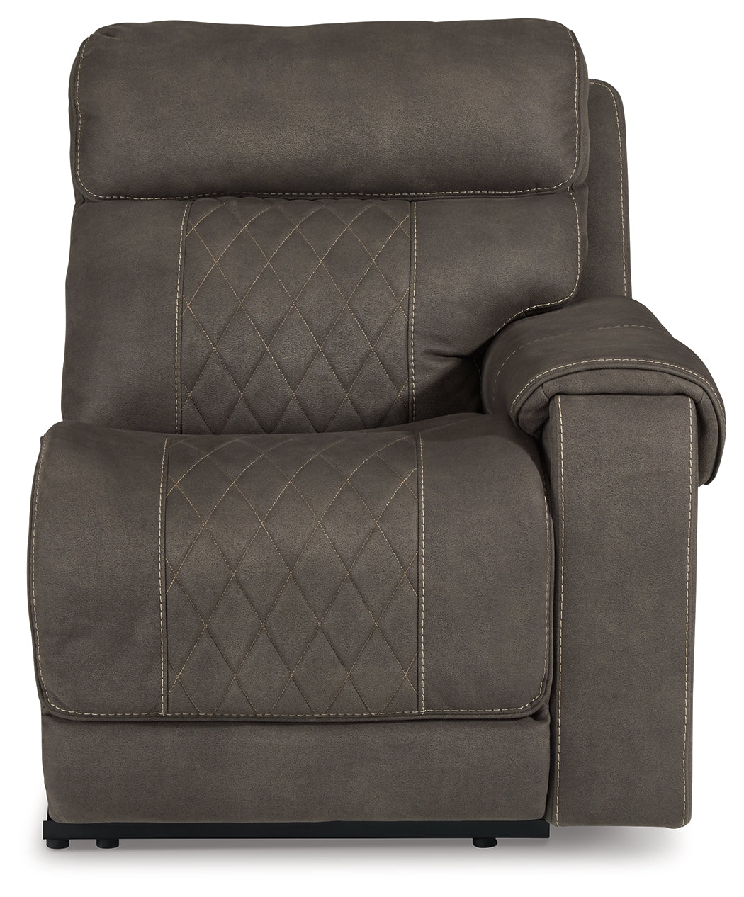 Hoopster Gunmetal Right-Arm Facing Power Recliner from Ashley - Luna Furniture