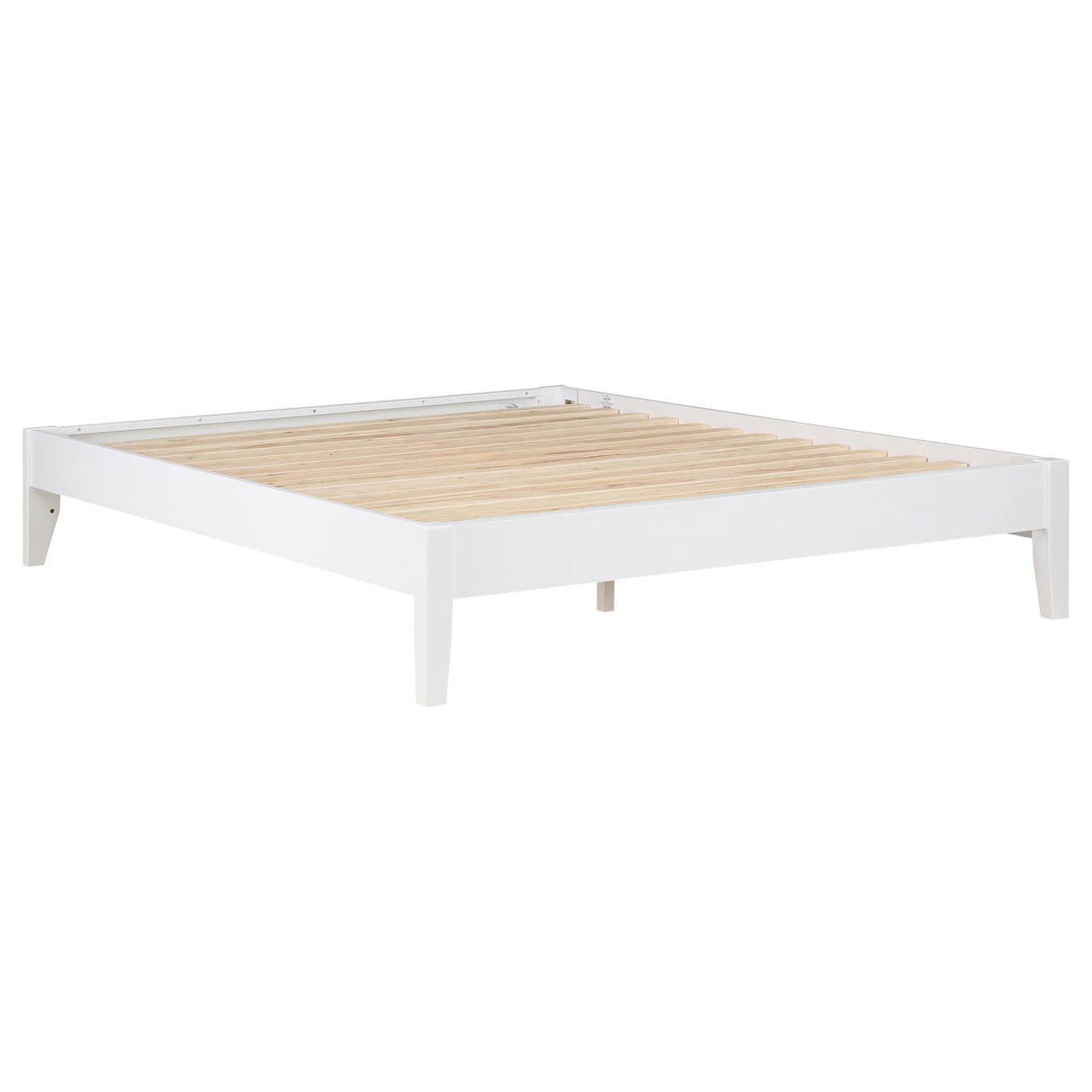 Hounslow White California King Platform Bed from Coaster - Luna Furniture