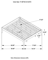 Hounslow Black Eastern King Platform Bed from Coaster - Luna Furniture