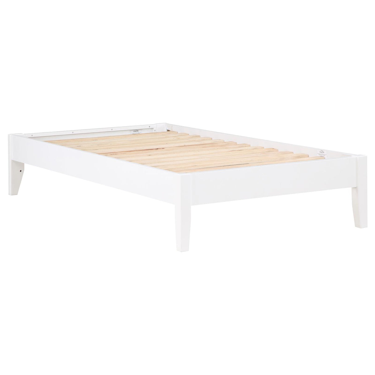 Hounslow White Full Platform Bed from Coaster - Luna Furniture