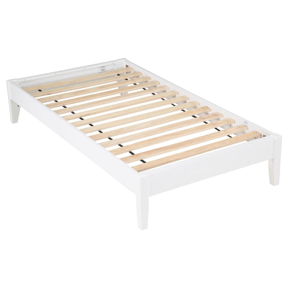 Hounslow Platform Full Bed White - 306128F - Luna Furniture