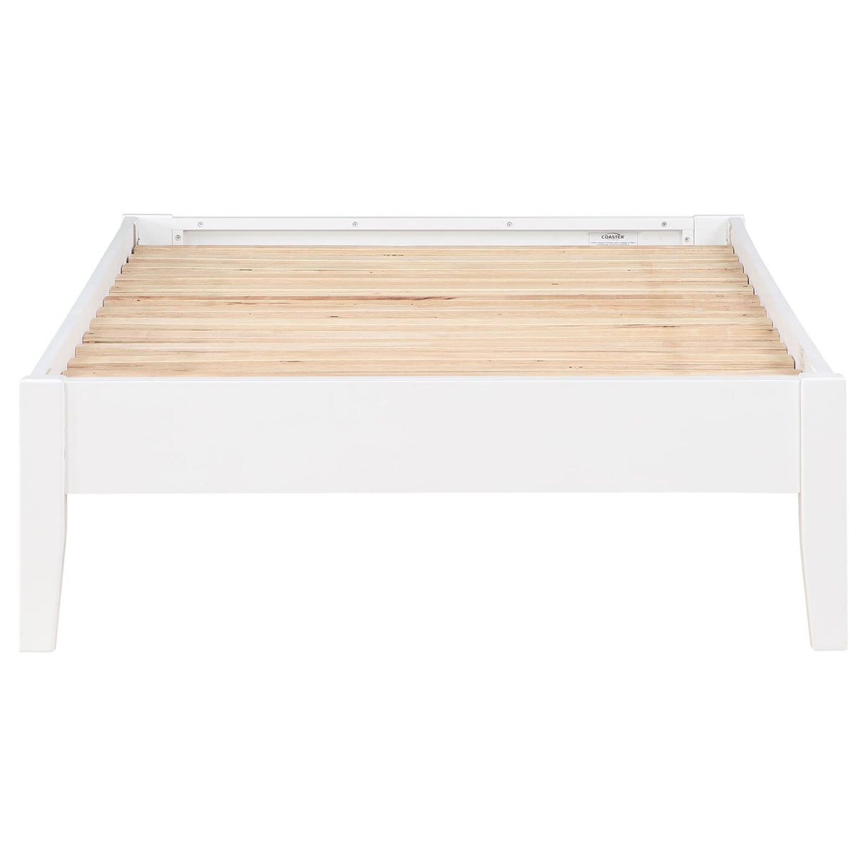 Hounslow White Full Platform Bed from Coaster - Luna Furniture