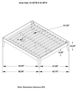 Hounslow Black Queen Platform Bed from Coaster - Luna Furniture