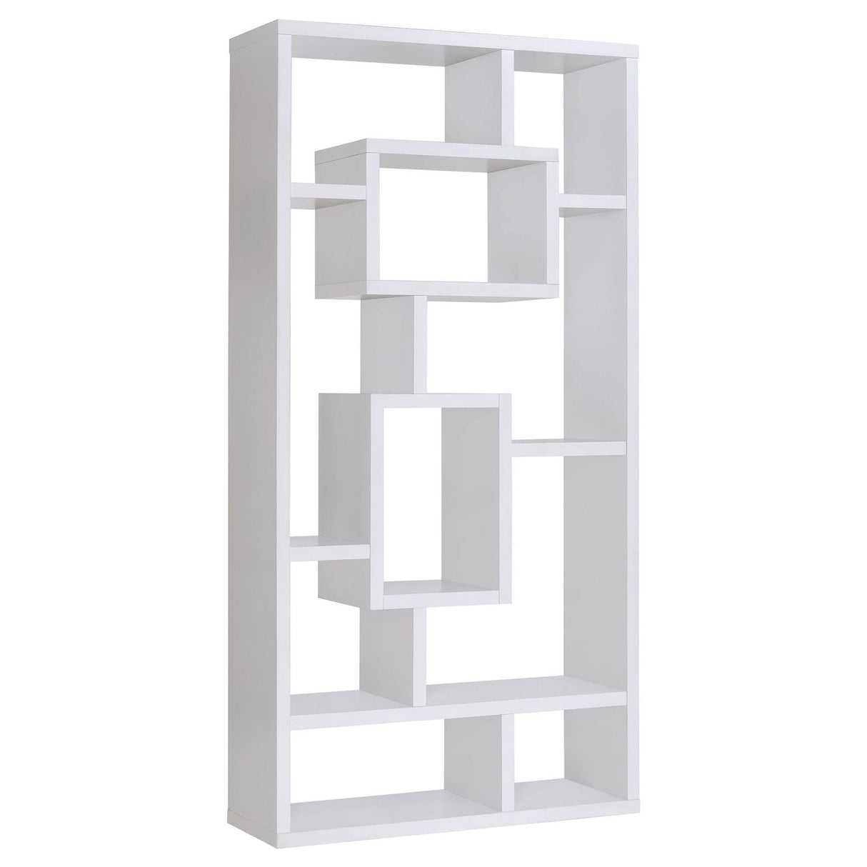 Howie White 10-Shelf Bookcase from Coaster - Luna Furniture